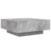 vidaXL Mesa de centro 80x80x31 cm contraplacado cinzento cimento