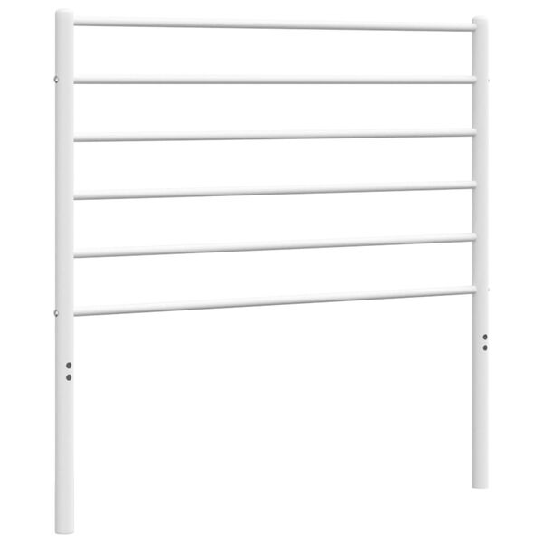 vidaXL Cabeceira de substitui&ccedil;&atilde;o 90 cm metal branco