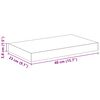vidaXL Prateleiras de parede suspensas 2 pcs 40x23x3,8cm MDF branco