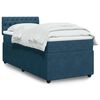vidaXL Cama boxspring com colch&atilde;o 100x200 cm veludo azul