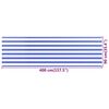 vidaXL Tela de varanda 90x400 cm PEAD azul e branco