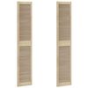 vidaXL Porta de Arm&aacute;rio com porta 2 pcs Natural 201 x 2,1 x 39,5 cm