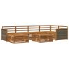 vidaXL Conjunto de Sof&aacute;s para Exterior 7 pcs Natural