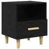 vidaXL Arm&aacute;rio de Cabeceira Carvalho Preto 40 x 35 x 47 cm