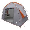 vidaXL Barraca Cabana Cinza e Laranja 210 x 210 x 138 cm Poli&eacute;ster