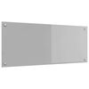 vidaXL Painel de cozinha Cinzento-claro 100 x 40 cm vidro temperado