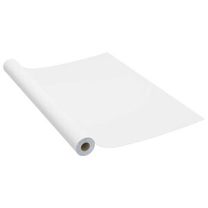 vidaXL Autocolante para m&oacute;veis 500x90 cm PVC branco
