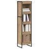 vidaXL Gabinete de Livros Carvalho Artesanal 80 x 30 x 155 cm