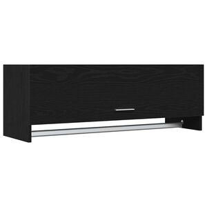 vidaXL Guarda-roupa com gaveta Carvalho Preto 100 x 32,5 x 35 cm