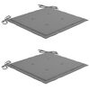 vidaXL Cadeiras de jardim dobráveis c/ almofadões 2 pcs acácia maciça