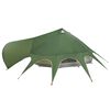 vidaXL Tenda Teepee com telhado Verde e Cinza 600 x 600 x 347 cm