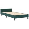 vidaXL Cama Box com cabeceira Verde Escuro 90 x 190 cm Veludo