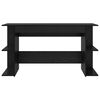 vidaXL Mesa Outros Carvalho preto 140 x 50 x 75 cm Madeira processada