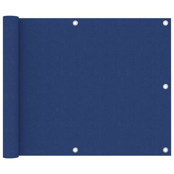 vidaXL Tela de varanda 75x400 cm tecido Oxford azul