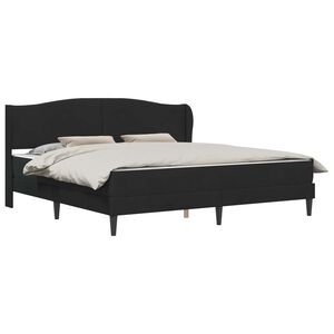 vidaXL Estrutura da Cama com cabeceira Preto 200 x 200 cm Veludo