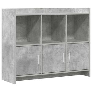 vidaXL Buffet Cinzento Cimento 98,5 x 33 x 80 cm Derivados de Madeira