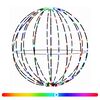 vidaXL Luz de Finial de Natal 96 LED RGB Di&acirc;metro 30 x 32 cm