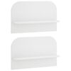 vidaXL Prateleira de Parede 2 unid. Branco 60 x 13,5 x 37,5 cm