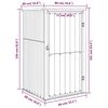 vidaXL Abrigo ferramentas jardim 88x89x161cm a&ccedil;o galvanizado antracite