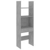 vidaXL Estante 60x35x180 cm contraplacado cinzento cimento