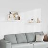 vidaXL Prateleiras parede suspensas 2 pcs 80x23,5x3,8cm MDF branco