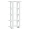 vidaXL Estante/divisória derivados de madeira branco