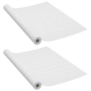 vidaXL Autocolante para porta 2 pcs 210x90 cm PVC cor madeira branca
