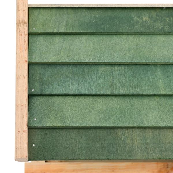 vidaXL Comedouro de pássaros 35x29,5x21 cm madeira maciça