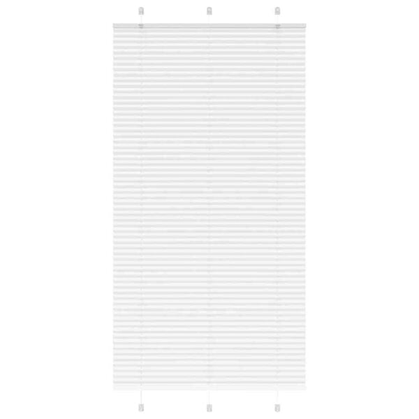 vidaXL Branco Plissada Cega 110x200cm Largura Tecido 109,4cm Poli&eacute;ster