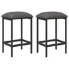 vidaXL Banco de bar 2 pcs Cinzento-claro 40 x 32 x 64 cm