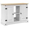 vidaXL Suporte para Aqu&aacute;rio CORONA Branco e marrom 101,5 x 37 x 73 cm