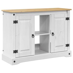 vidaXL Suporte para Aqu&aacute;rio CORONA Branco e marrom 101,5 x 37 x 73 cm