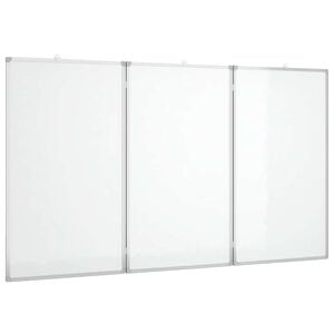 vidaXL Quadro branco magn&eacute;tico dobr&aacute;vel 120x80x1,7 cm alum&iacute;nio