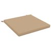vidaXL Almofadas de Assento SOEST 100% Poli&eacute;ster Areia 60 x 60 x 5 cm