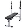 vidaXL Banco muscula&ccedil;&atilde;o c/ suporte p/ pesos + barras e halteres 120 kg