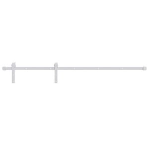 vidaXL Kit de ferragens para porta deslizante 183 cm aço branco