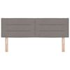 vidaXL Cabeceira Cinzento-acastanhado 144 cm Couro Sint&eacute;tico