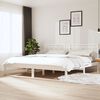 vidaXL Estrutura de cama 200x200 cm pinho maci&ccedil;o branco