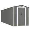 vidaXL Abrigo de jardim 192x606x223 cm a&ccedil;o galvanizado cinzento-claro