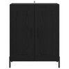 vidaXL Buffet Carvalho Preto 69,5 x 34 x 90 cm