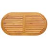 vidaXL Tampo de Mesa Castanho 110 x 55 x 2 cm Madeira S&oacute;lida de Ac&aacute;cia