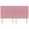 vidaXL Cabeceira LED com luzes de tira LED Rosa 180 cm Poli&eacute;ster