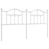 vidaXL Cabeceira de substitui&ccedil;&atilde;o 180 cm metal branco