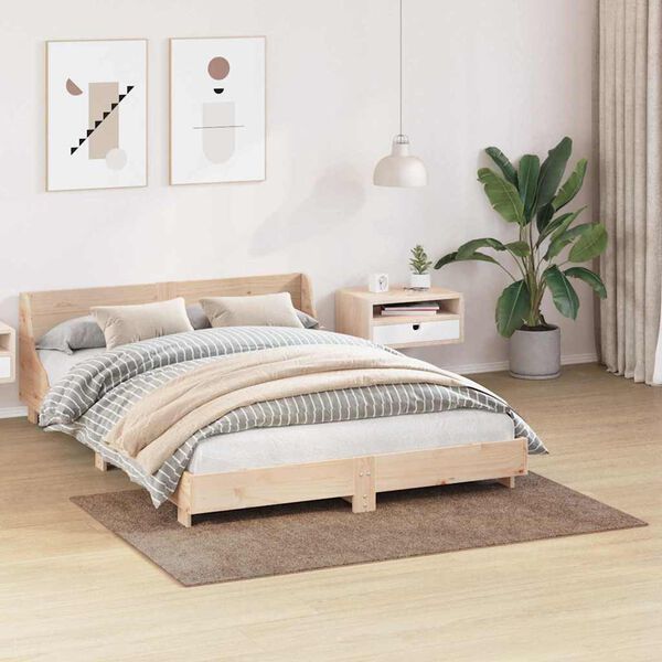 vidaXL Tapete Shaggy Antiderrapante Castanho 120 x 170 cm PP