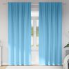 vidaXL Cortinas Blackout com Argolas 2 pcs Azul Claro 225 x 140 cm