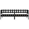 vidaXL Sof&aacute;-cama 90x190 cm madeira de pinho maci&ccedil;a preto