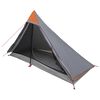vidaXL Barraca para Caminhadas Cinza e Laranja 222 x 85 x 125 cm