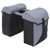 vidaXL Bolsa de Bicicleta Cinza e Preto 31,5 x 15,5 x 40 cm Poli&eacute;ster