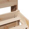vidaXL Cama com estante sem colchão 100x200 cm pinho maciço