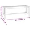 vidaXL Banco de jardim 110 cm madeira de eucalipto maci&ccedil;a